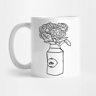 Hydrangea Flowers in a Vase Mug